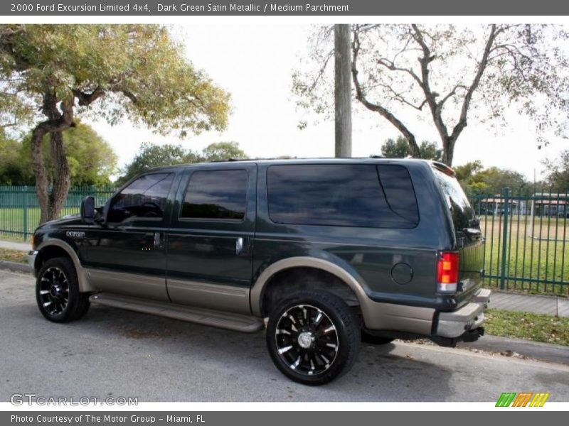 Dark Green Satin Metallic / Medium Parchment 2000 Ford Excursion Limited 4x4