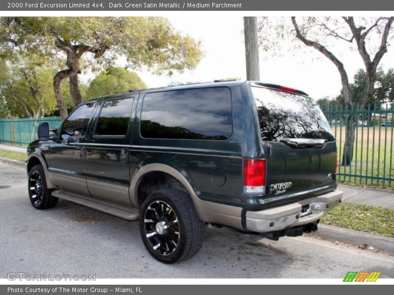 Dark Green Satin Metallic / Medium Parchment 2000 Ford Excursion Limited 4x4