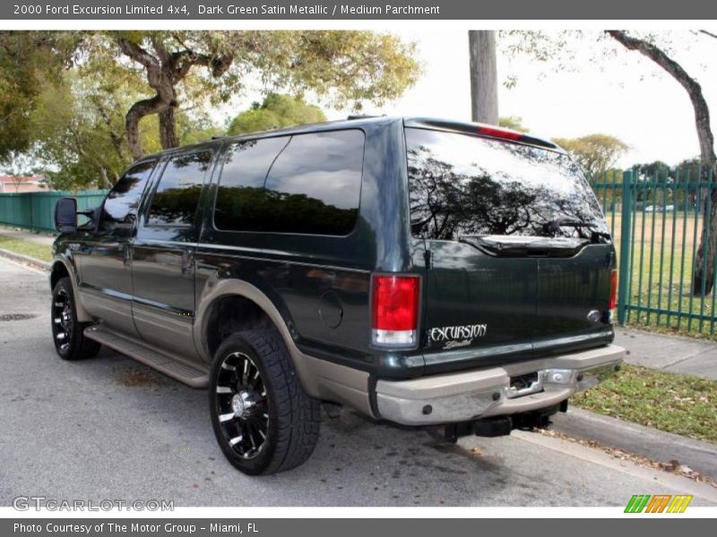 Dark Green Satin Metallic / Medium Parchment 2000 Ford Excursion Limited 4x4
