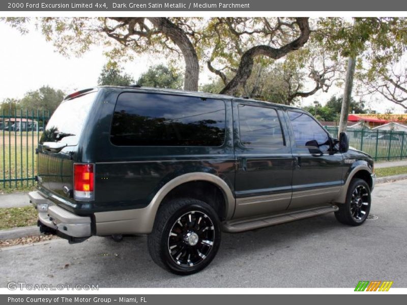 Dark Green Satin Metallic / Medium Parchment 2000 Ford Excursion Limited 4x4