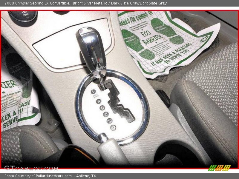 Bright Silver Metallic / Dark Slate Gray/Light Slate Gray 2008 Chrysler Sebring LX Convertible