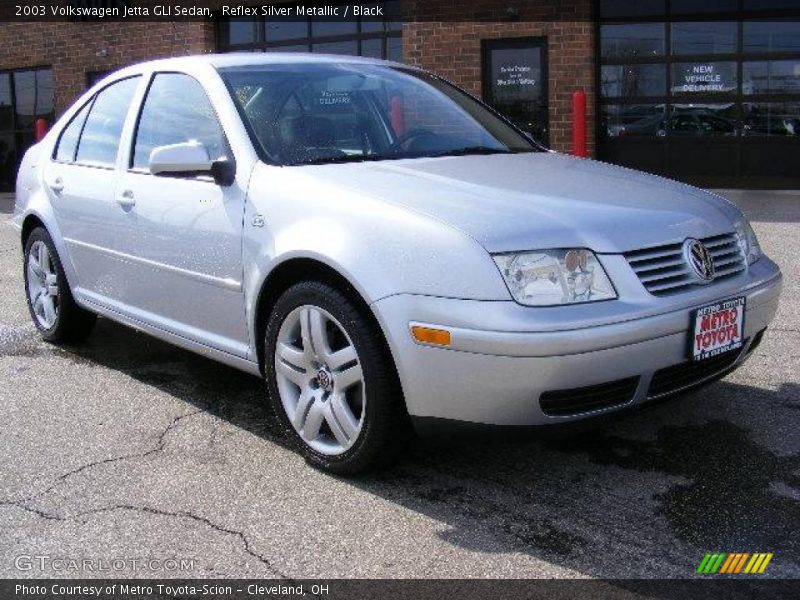 Reflex Silver Metallic / Black 2003 Volkswagen Jetta GLI Sedan