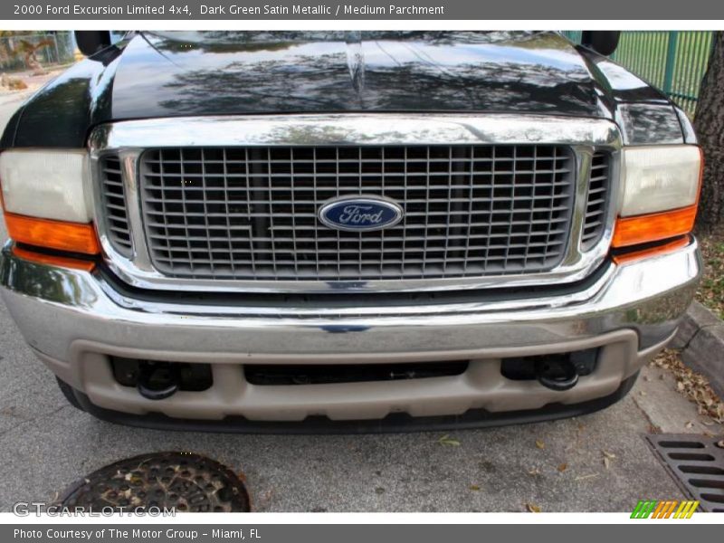 Dark Green Satin Metallic / Medium Parchment 2000 Ford Excursion Limited 4x4