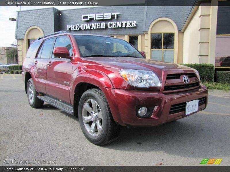 Salsa Red Pearl / Taupe 2008 Toyota 4Runner Limited