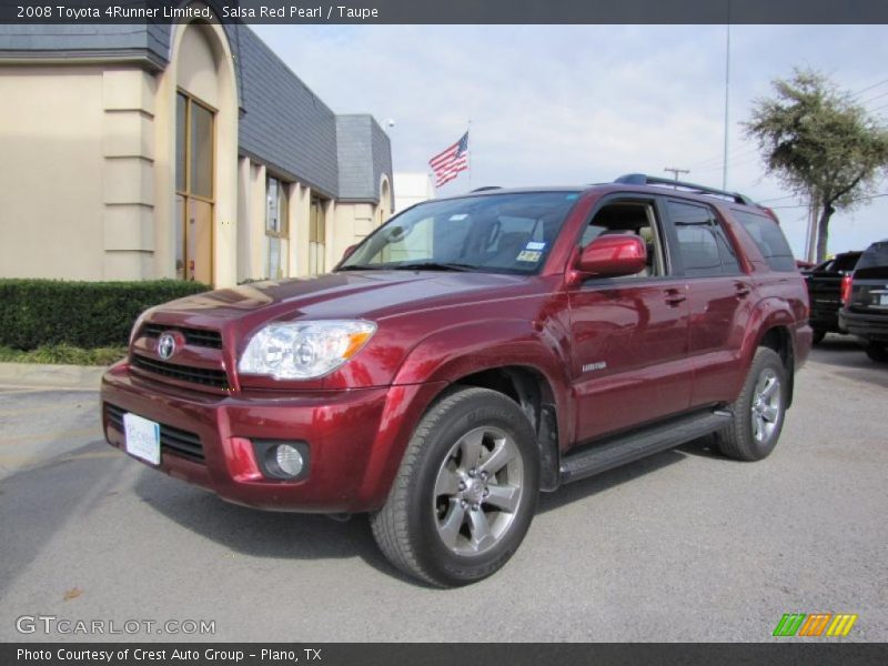Salsa Red Pearl / Taupe 2008 Toyota 4Runner Limited
