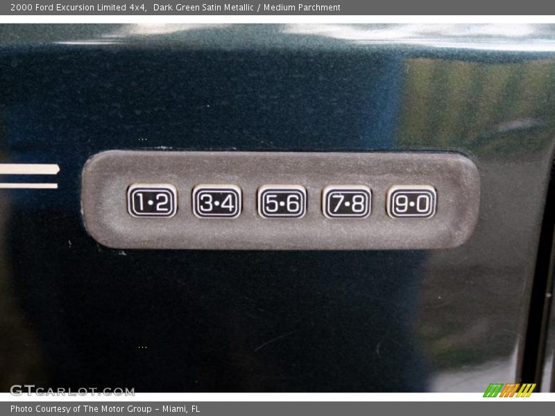Dark Green Satin Metallic / Medium Parchment 2000 Ford Excursion Limited 4x4