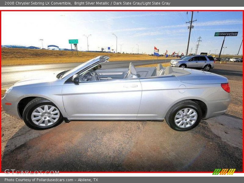 Bright Silver Metallic / Dark Slate Gray/Light Slate Gray 2008 Chrysler Sebring LX Convertible