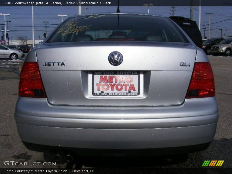 Reflex Silver Metallic / Black 2003 Volkswagen Jetta GLI Sedan