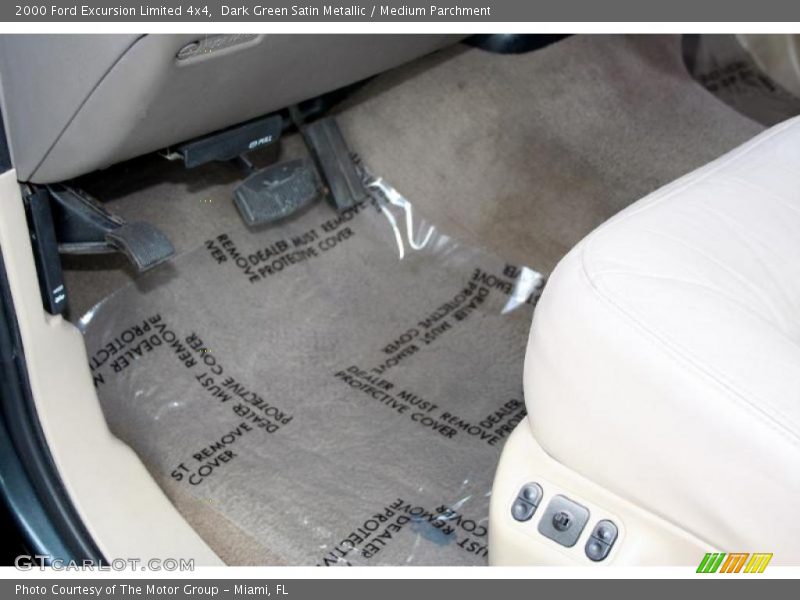 Dark Green Satin Metallic / Medium Parchment 2000 Ford Excursion Limited 4x4