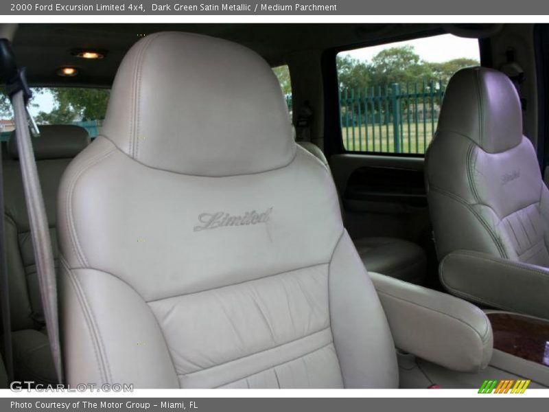 Dark Green Satin Metallic / Medium Parchment 2000 Ford Excursion Limited 4x4