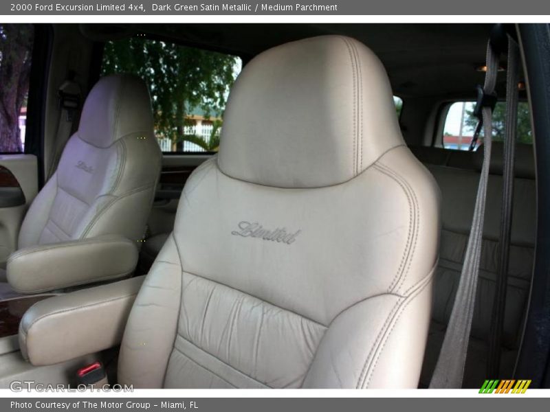 Dark Green Satin Metallic / Medium Parchment 2000 Ford Excursion Limited 4x4