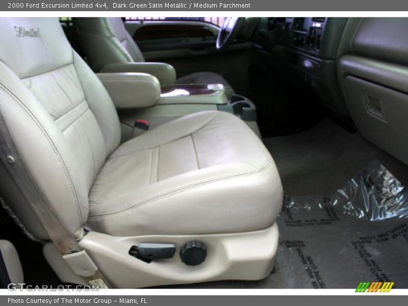 Dark Green Satin Metallic / Medium Parchment 2000 Ford Excursion Limited 4x4