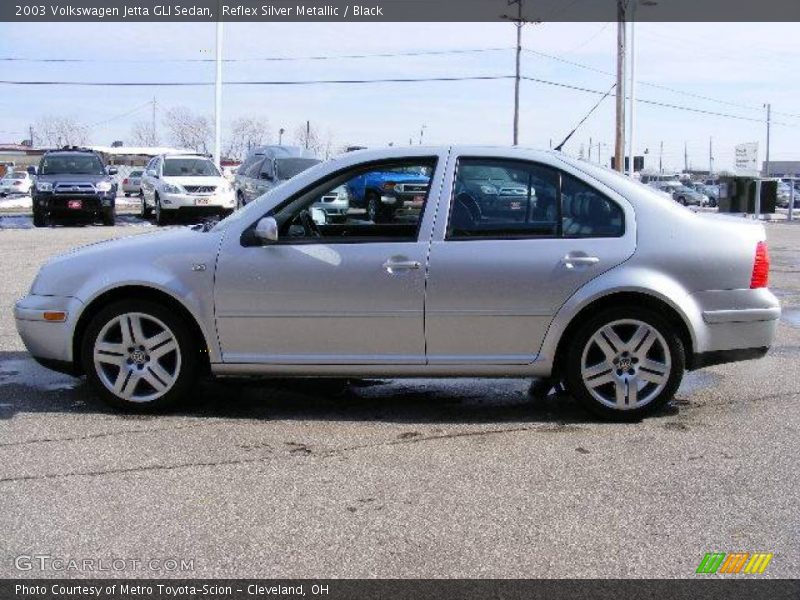 Reflex Silver Metallic / Black 2003 Volkswagen Jetta GLI Sedan