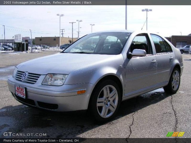 Reflex Silver Metallic / Black 2003 Volkswagen Jetta GLI Sedan