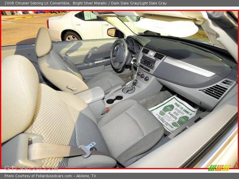 Bright Silver Metallic / Dark Slate Gray/Light Slate Gray 2008 Chrysler Sebring LX Convertible