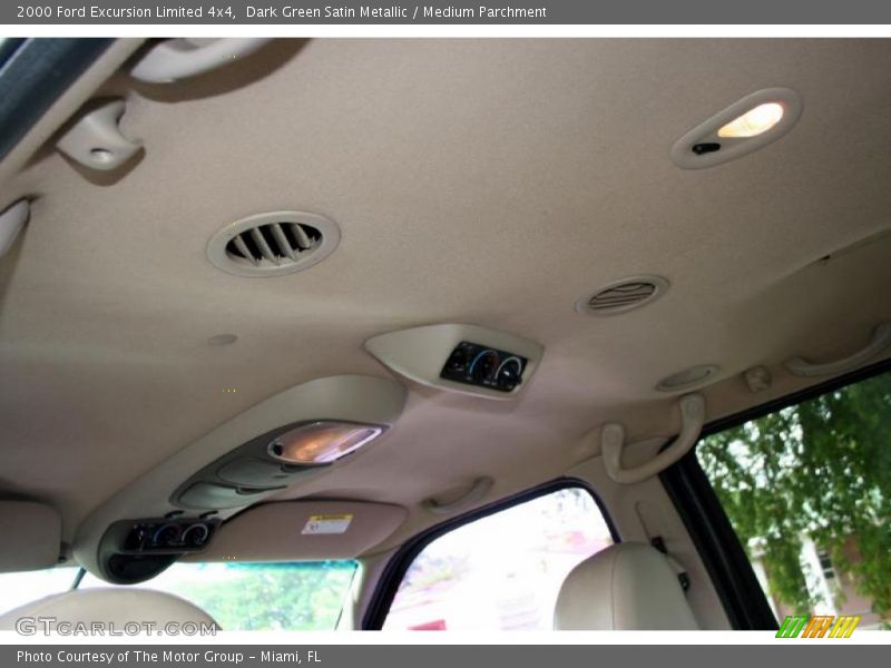 Dark Green Satin Metallic / Medium Parchment 2000 Ford Excursion Limited 4x4
