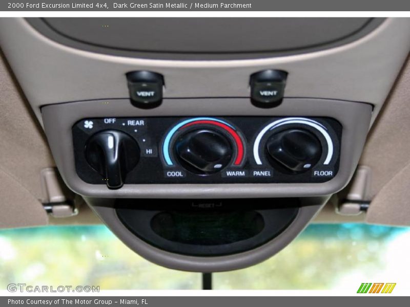Dark Green Satin Metallic / Medium Parchment 2000 Ford Excursion Limited 4x4