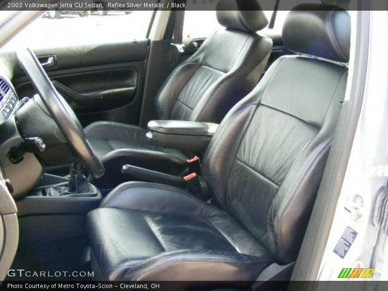 Reflex Silver Metallic / Black 2003 Volkswagen Jetta GLI Sedan