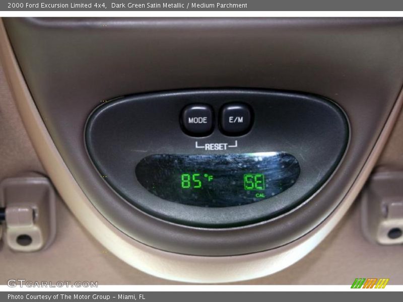 Dark Green Satin Metallic / Medium Parchment 2000 Ford Excursion Limited 4x4