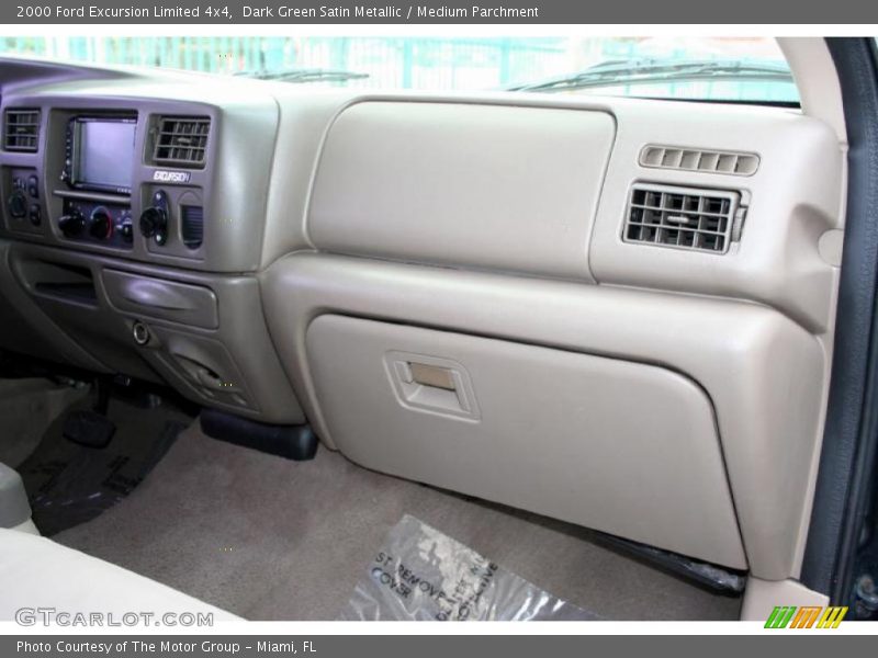 Dark Green Satin Metallic / Medium Parchment 2000 Ford Excursion Limited 4x4
