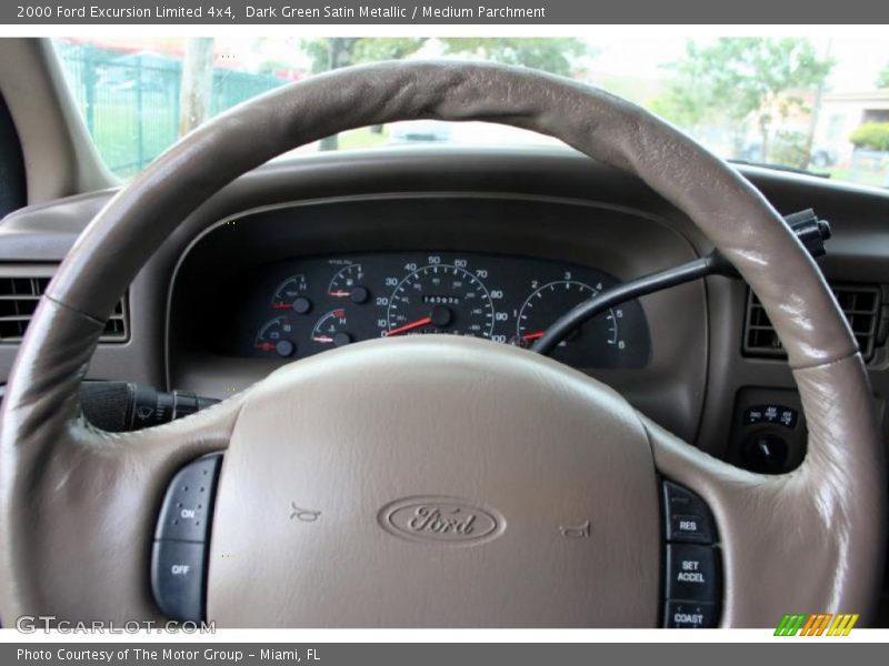 Dark Green Satin Metallic / Medium Parchment 2000 Ford Excursion Limited 4x4