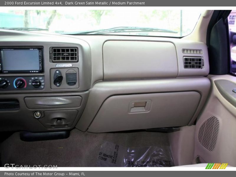 Dark Green Satin Metallic / Medium Parchment 2000 Ford Excursion Limited 4x4