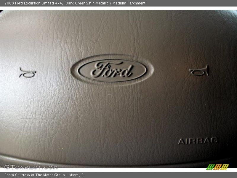 Dark Green Satin Metallic / Medium Parchment 2000 Ford Excursion Limited 4x4
