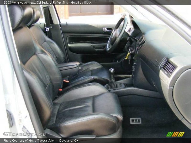 Reflex Silver Metallic / Black 2003 Volkswagen Jetta GLI Sedan