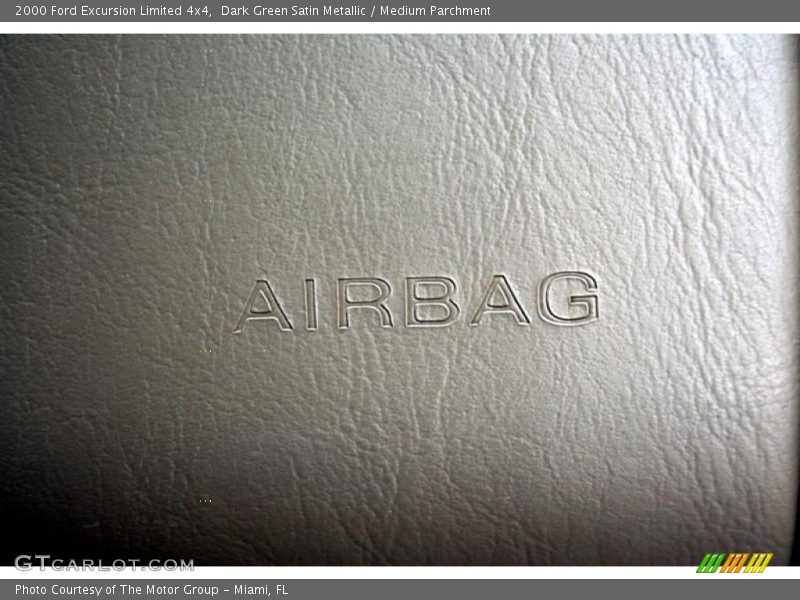 Dark Green Satin Metallic / Medium Parchment 2000 Ford Excursion Limited 4x4