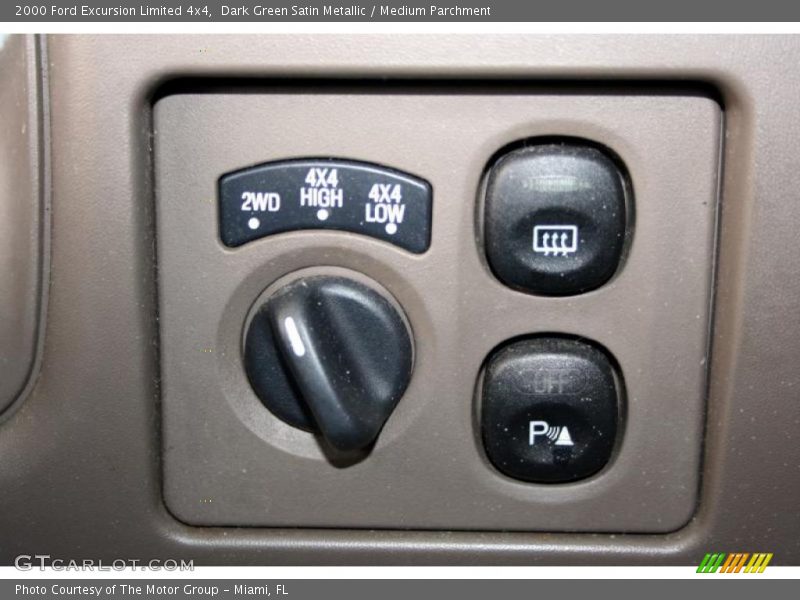 Dark Green Satin Metallic / Medium Parchment 2000 Ford Excursion Limited 4x4