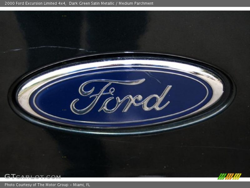 Dark Green Satin Metallic / Medium Parchment 2000 Ford Excursion Limited 4x4