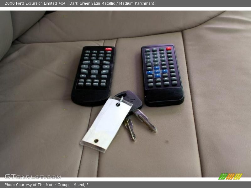 Dark Green Satin Metallic / Medium Parchment 2000 Ford Excursion Limited 4x4