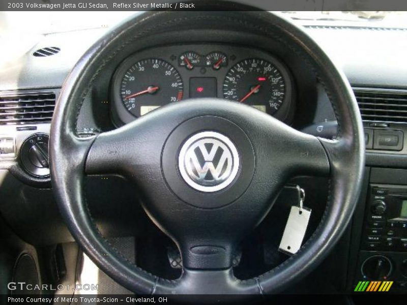 Reflex Silver Metallic / Black 2003 Volkswagen Jetta GLI Sedan