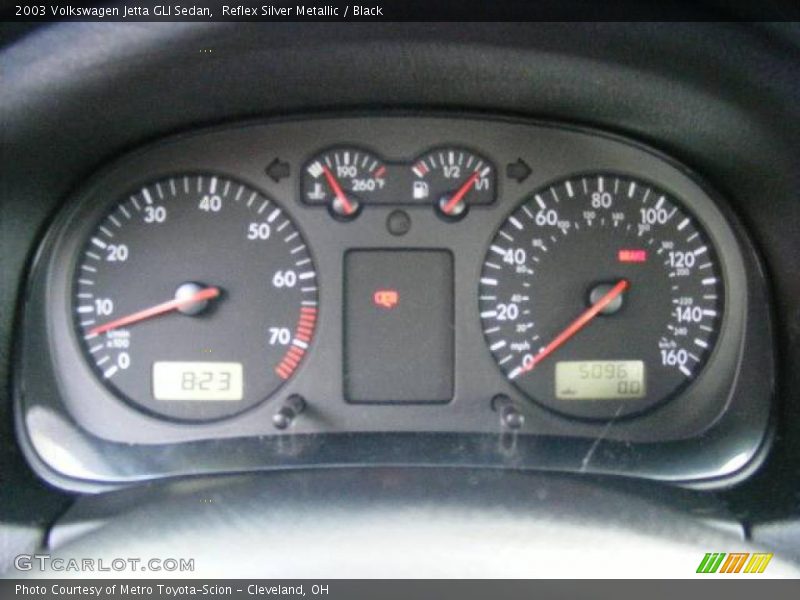 Reflex Silver Metallic / Black 2003 Volkswagen Jetta GLI Sedan