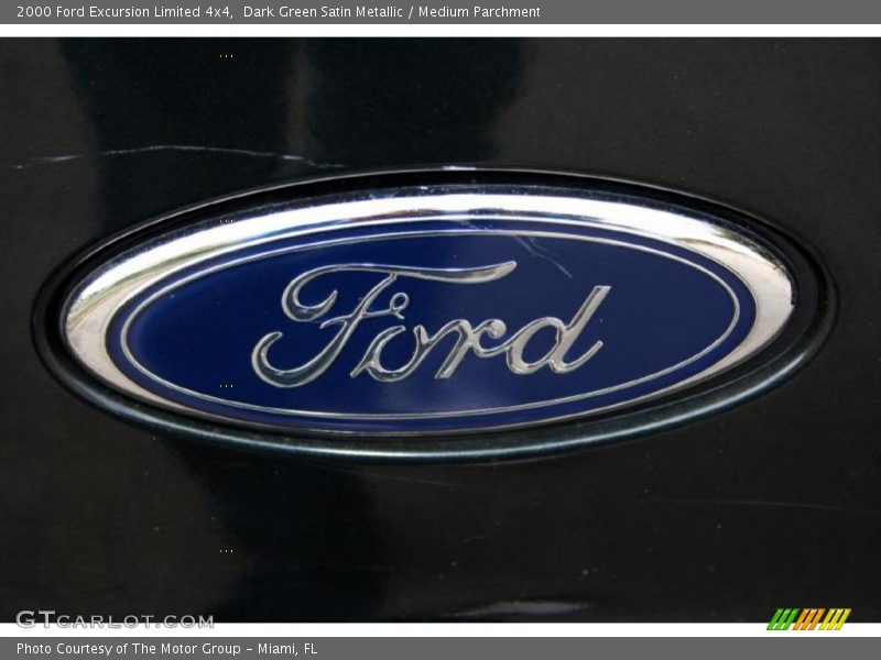 Dark Green Satin Metallic / Medium Parchment 2000 Ford Excursion Limited 4x4