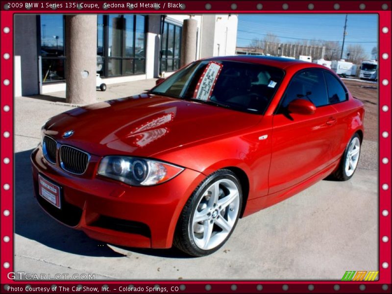 Sedona Red Metallic / Black 2009 BMW 1 Series 135i Coupe