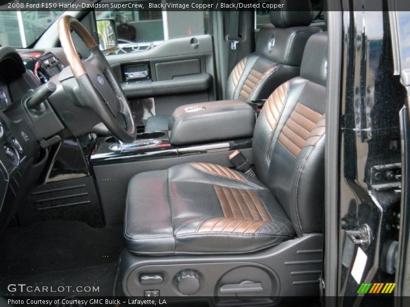  2008 F150 Harley-Davidson SuperCrew Black/Dusted Copper Interior