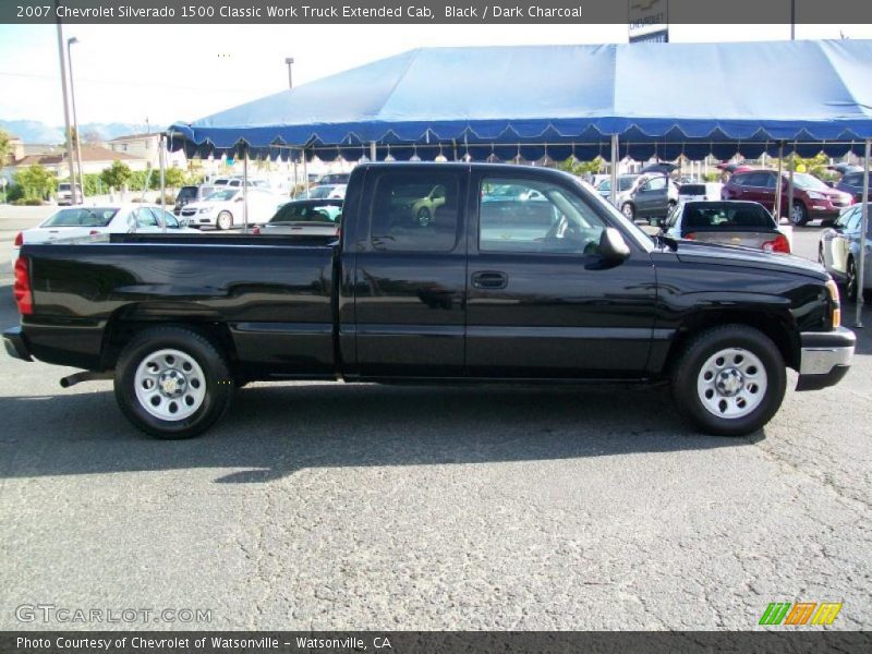 Black / Dark Charcoal 2007 Chevrolet Silverado 1500 Classic Work Truck Extended Cab