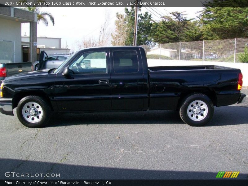 Black / Dark Charcoal 2007 Chevrolet Silverado 1500 Classic Work Truck Extended Cab