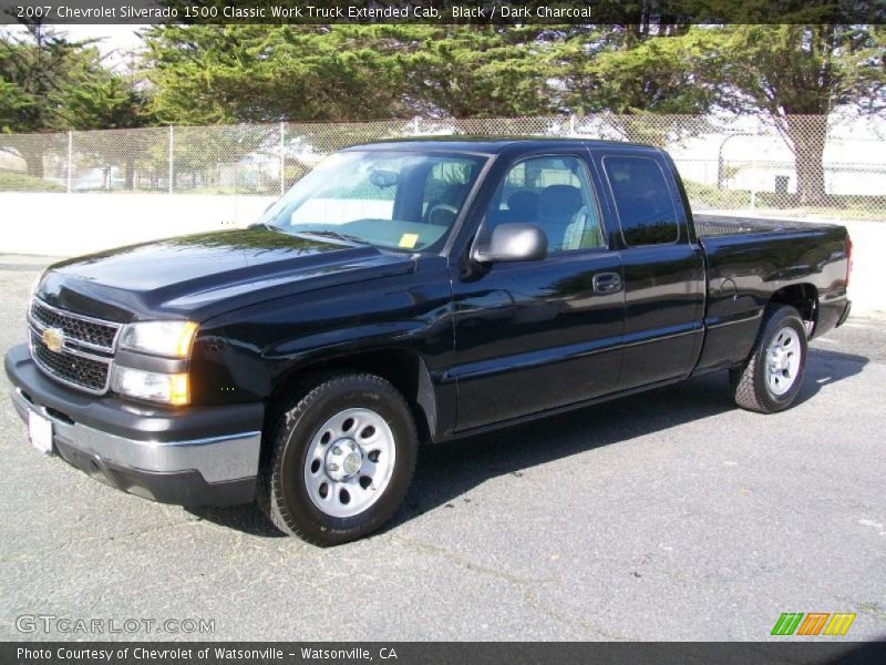Front 3/4 View of 2007 Silverado 1500 Classic Work Truck Extended Cab