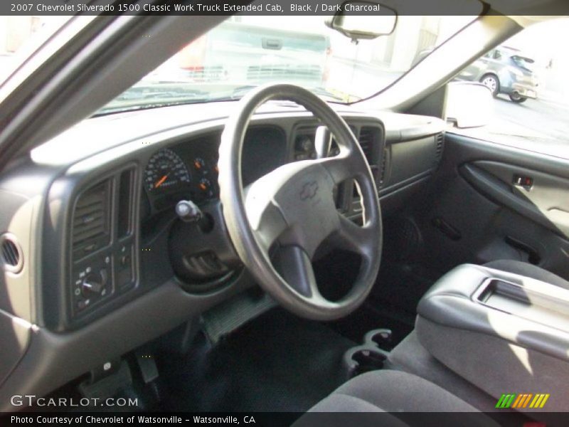 Black / Dark Charcoal 2007 Chevrolet Silverado 1500 Classic Work Truck Extended Cab