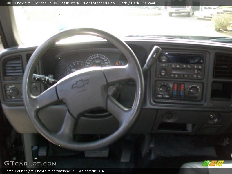 Black / Dark Charcoal 2007 Chevrolet Silverado 1500 Classic Work Truck Extended Cab