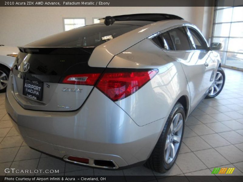 Palladium Metallic / Ebony 2010 Acura ZDX AWD Advance