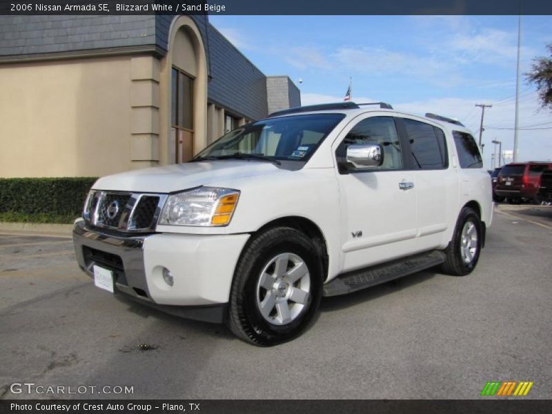 Blizzard White / Sand Beige 2006 Nissan Armada SE