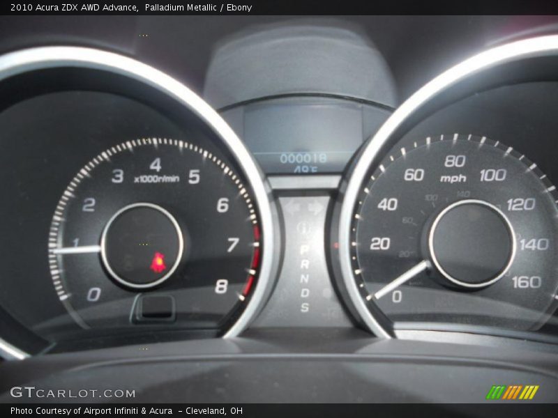Palladium Metallic / Ebony 2010 Acura ZDX AWD Advance