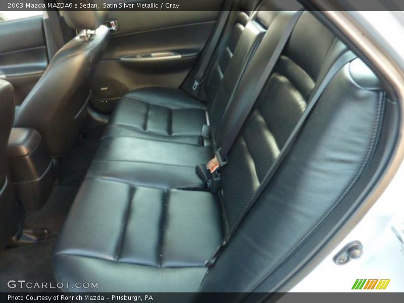 Satin Silver Metallic / Gray 2003 Mazda MAZDA6 s Sedan