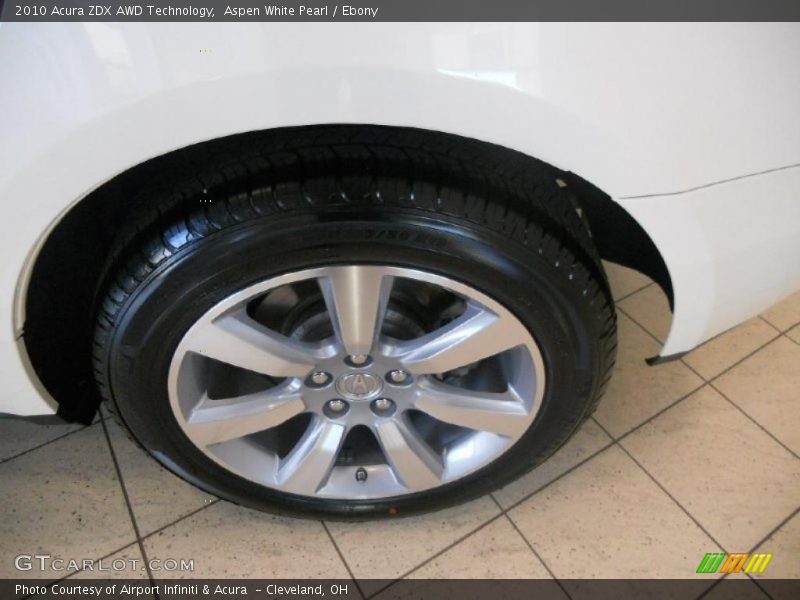 Aspen White Pearl / Ebony 2010 Acura ZDX AWD Technology