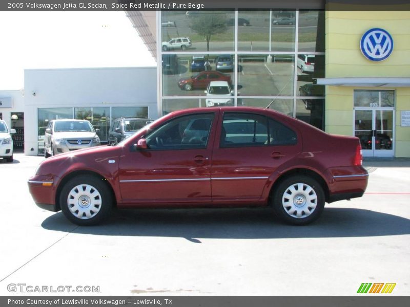 Spice Red Metallic / Pure Beige 2005 Volkswagen Jetta GL Sedan