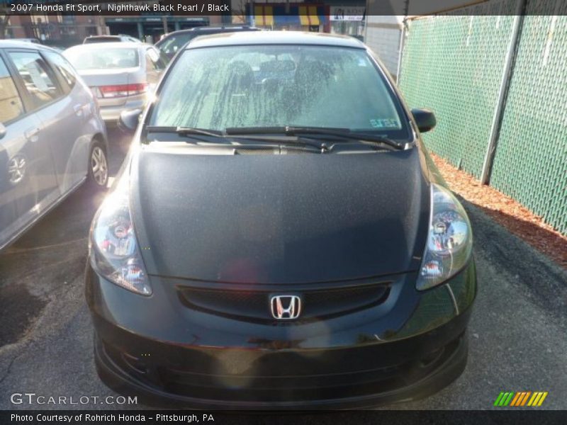 Nighthawk Black Pearl / Black 2007 Honda Fit Sport