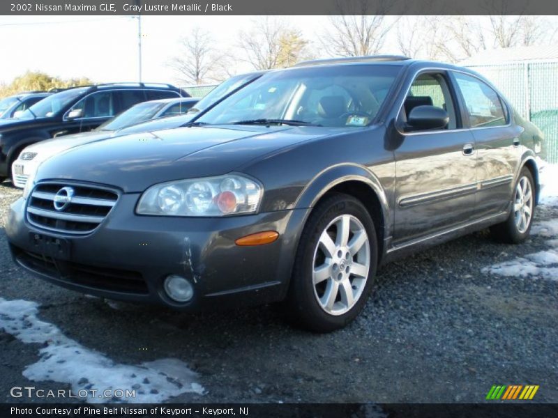 Gray Lustre Metallic / Black 2002 Nissan Maxima GLE